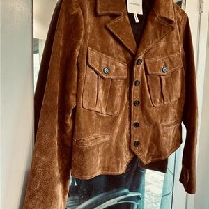 Avec Les Filles Genuine Suede Jacket